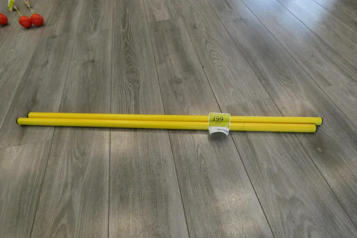 2x Gymnastikstäbe, gelb